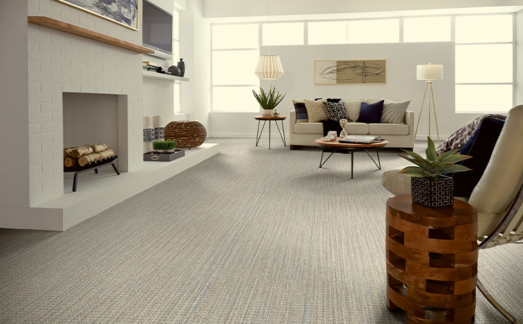 beige carpet in living room