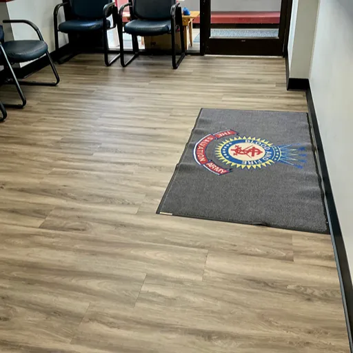 Salvation army entryway floor renovation