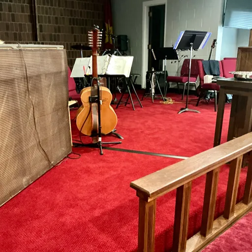 red carpets at Salvation Army in music area