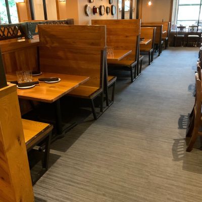 commercial carpet in a dining room