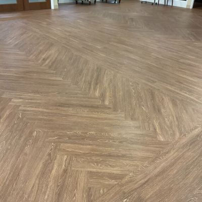 wood look flooring in a Hendersonville commercial space