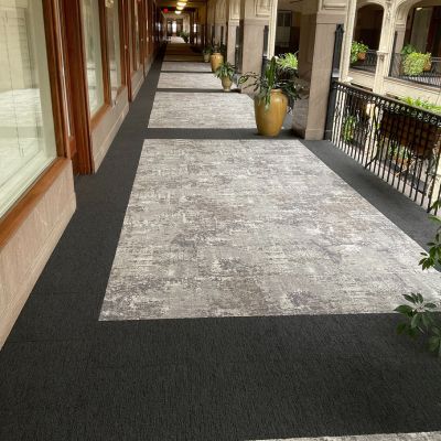 commercial carpets in a stylish Hendersonville hallway