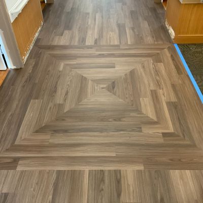 wood look commercial floors with expert installation in Hendersonville