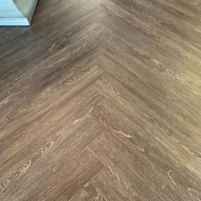 wood look commercial flooring installation in Hendersonville NC